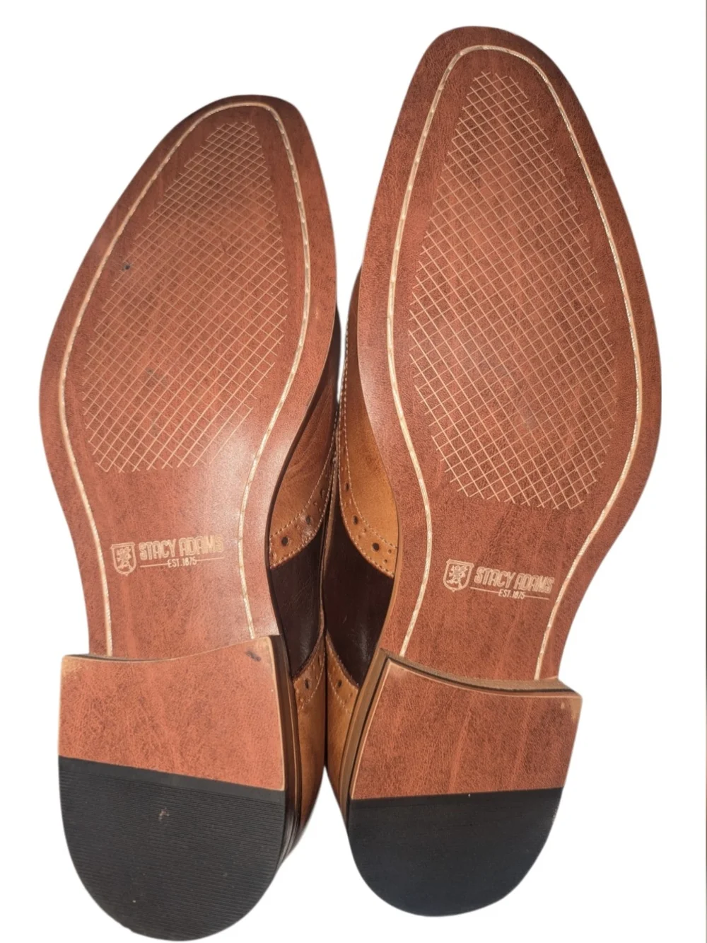 Adams Two-Tone Brown Brogue Oxfords